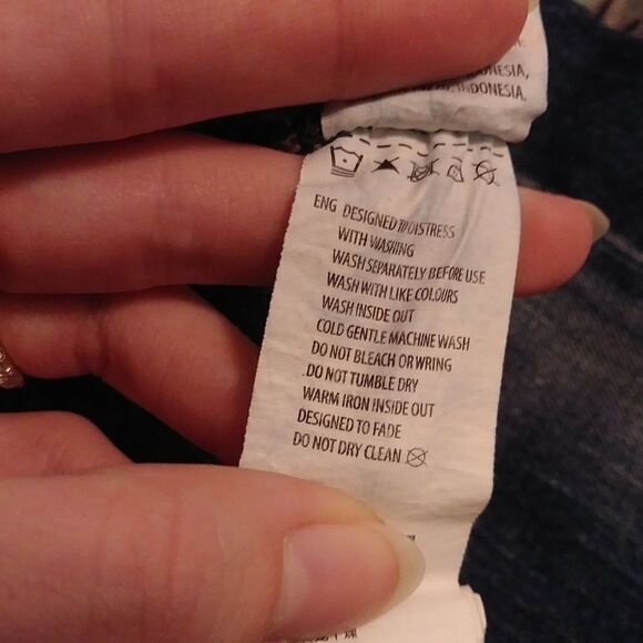 Cotton On Straight Leg Button Fly Distressed Jeans - Picture 6 of 6